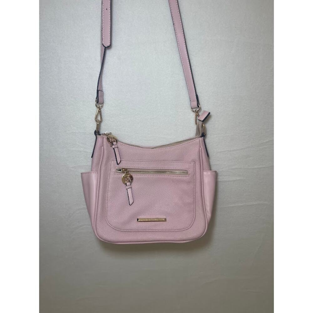 Mia‎ K. Collection Pink Pastel Purse Medium Size Zip Closure Crossbody Easter